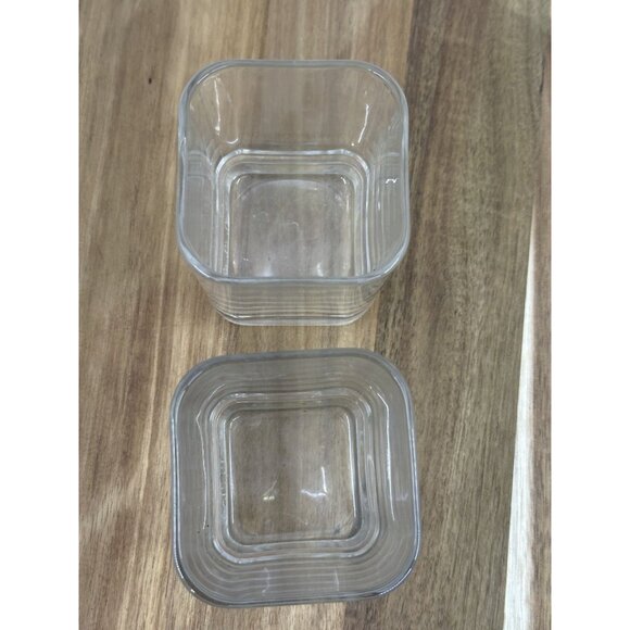 Crown Royal Square Whiskey Glasses 2000 Limited Edition Set Of 2 Barware Shot - Picture 5 of 8